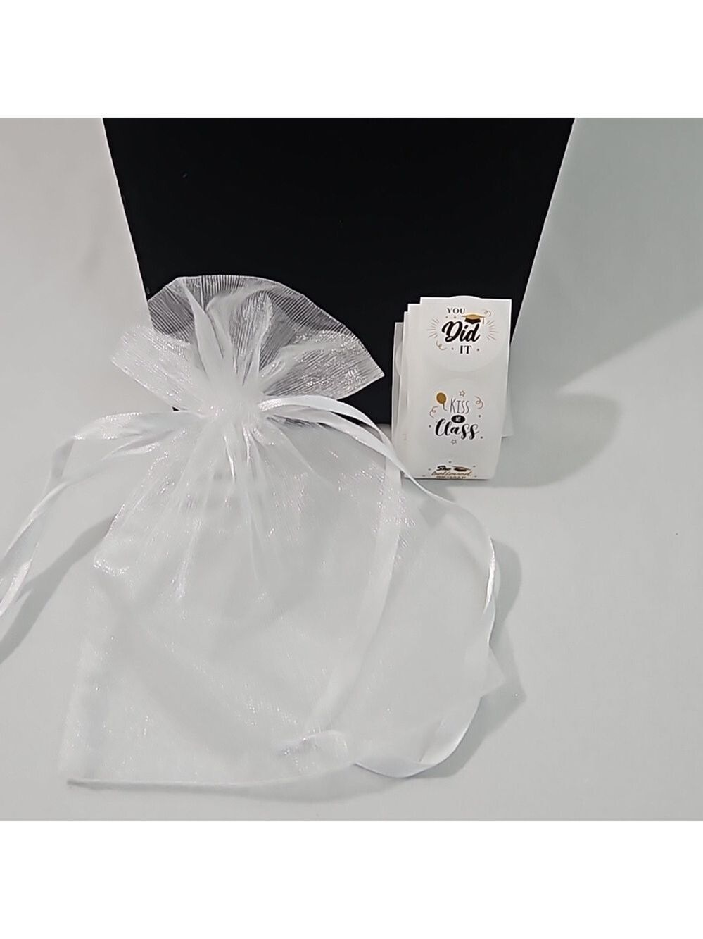 Graduation 2024 Necklace Stickers Organza Bag Bundle - Picture 13 of 17